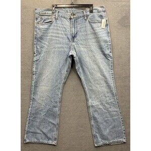 Old Navy Denim Jeans Men's Bootcut Light Wash Blue Distressed Size 40X30